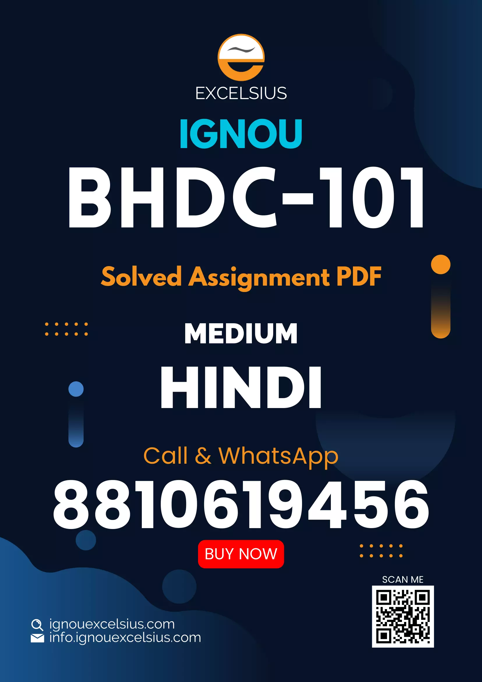 BHDC-101 - Hindi Sahitya ka Itihas- Ritikal tak-January 2025- July 2025