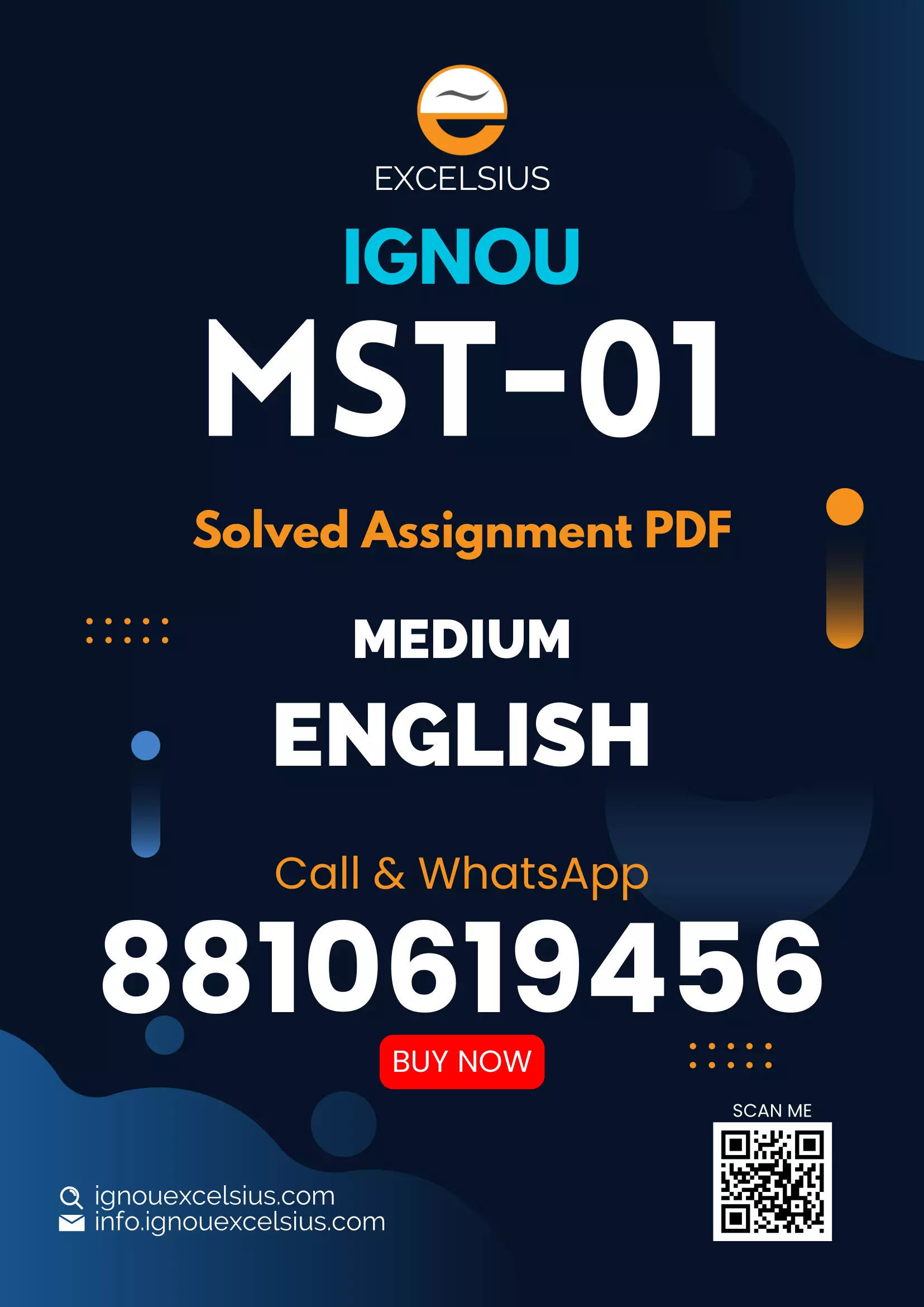MST-01 - Foundation in Mathematics and Statistics-January 2025 - December 2025