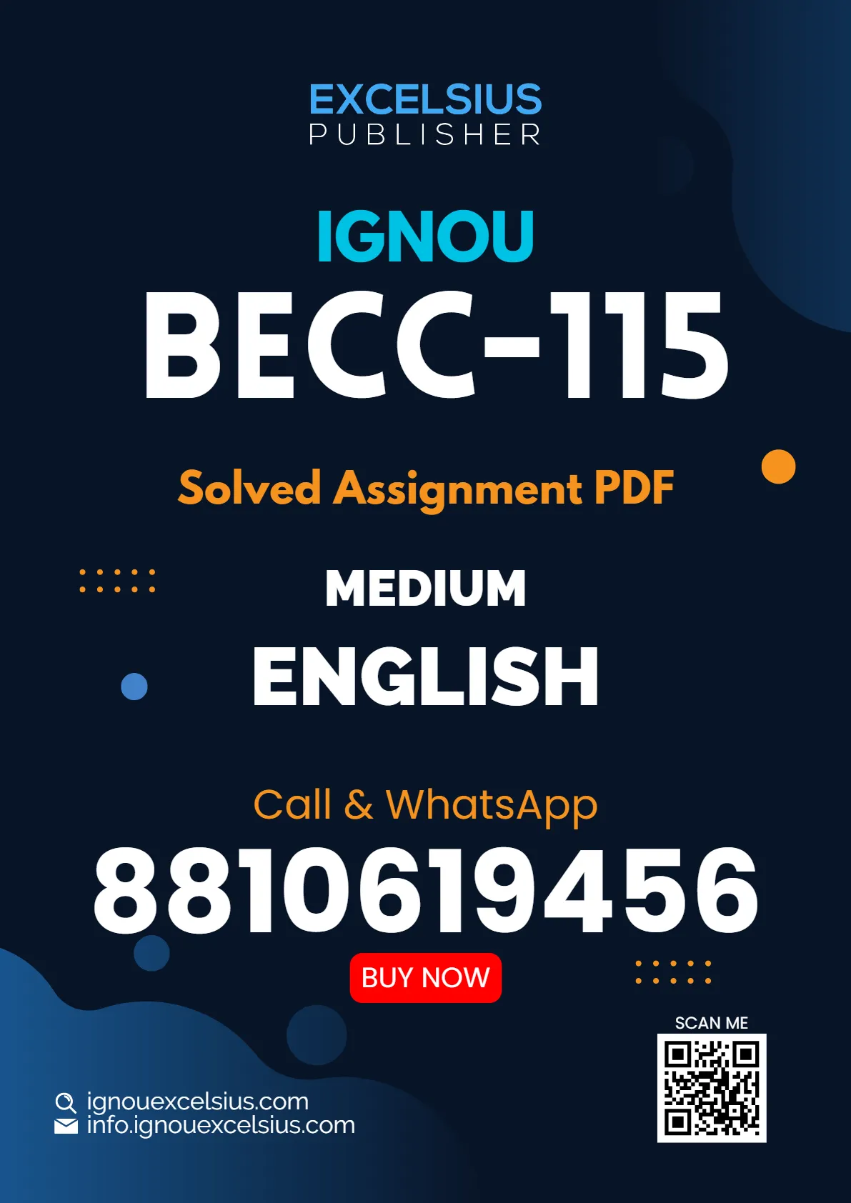 BECC-115 - Intermediate Microeconomics-January 2025