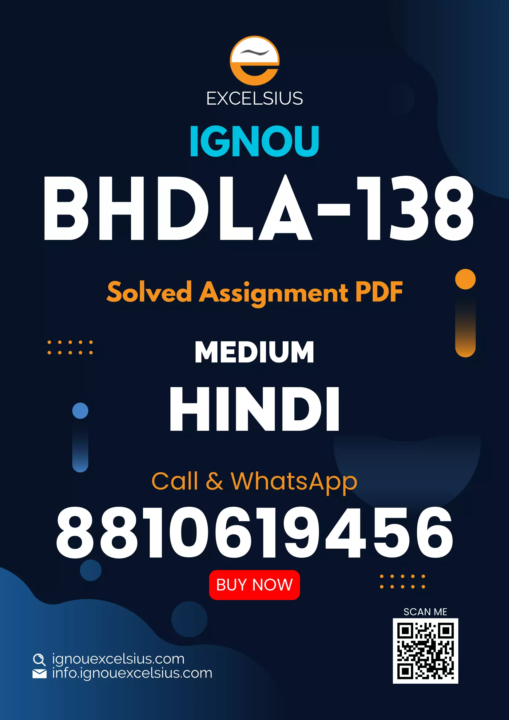 BHDLA-138 - Hindi Sahitya: Vividh Vidhayen-July 2025 - January 2026